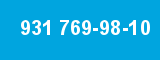 931 769-98-10 931 769-98-10